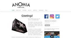 Desktop Screenshot of anomiapress.com